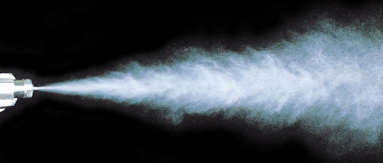 flow rate of pneumatic spray nozzle